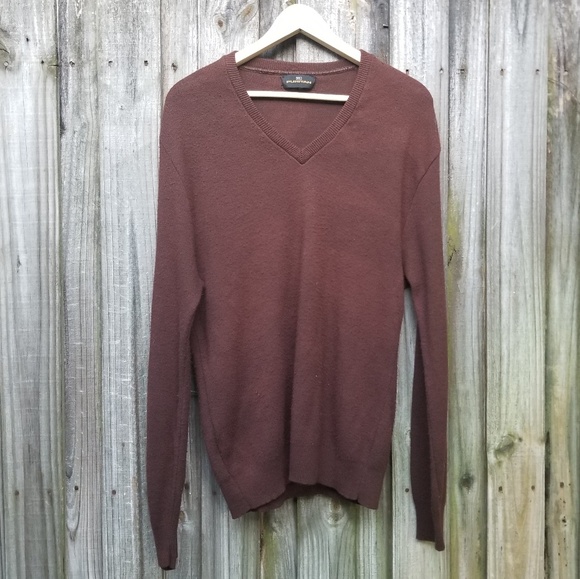 Vintage Brown V-neck Sweater by Puritan - Picture 6 of 8